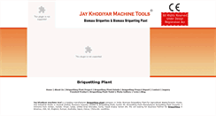 Desktop Screenshot of jkbriquettingplant.com