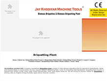 Tablet Screenshot of jkbriquettingplant.com